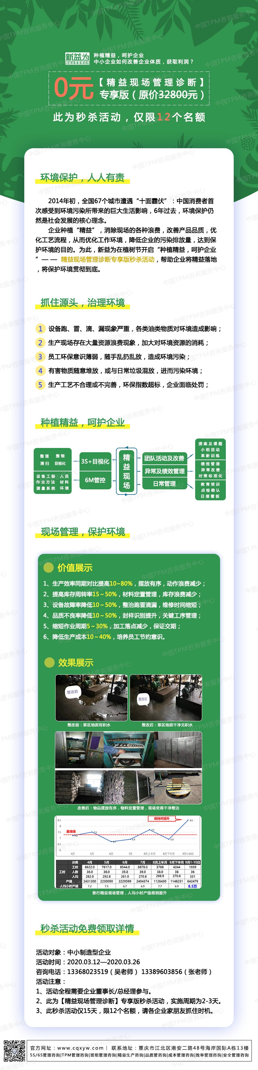 種植精益，呵護(hù)企業(yè)——精益現(xiàn)場管理診斷專享版秒殺活動(dòng)